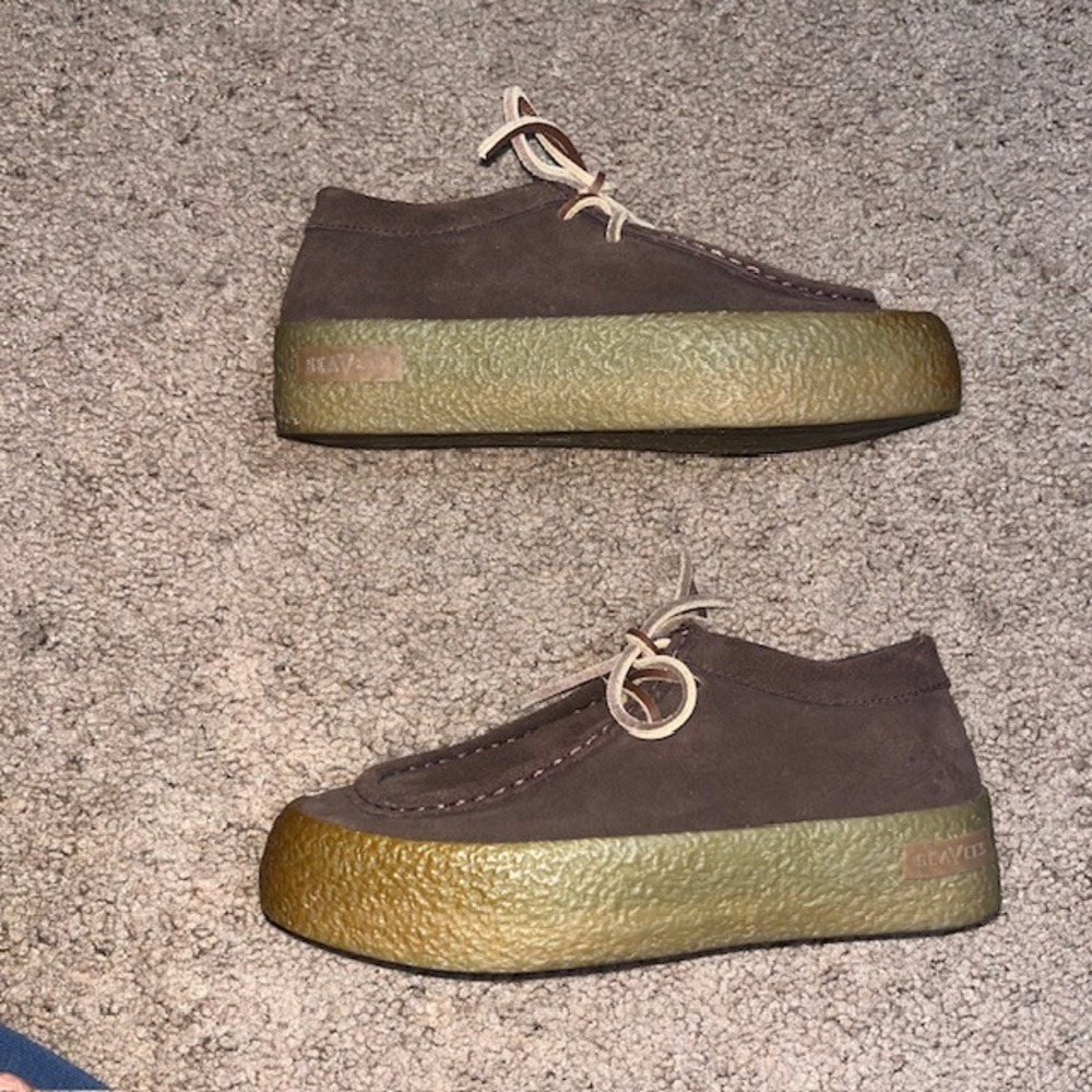 SeaVees Hayward Moc Platform Sneakers Suede Lace Up Brown 7.5 - Picture 4 of 11